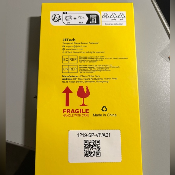 JETech Tempered Glass Screen Protector for iPhone 14 Plus - Picture 2 of 4